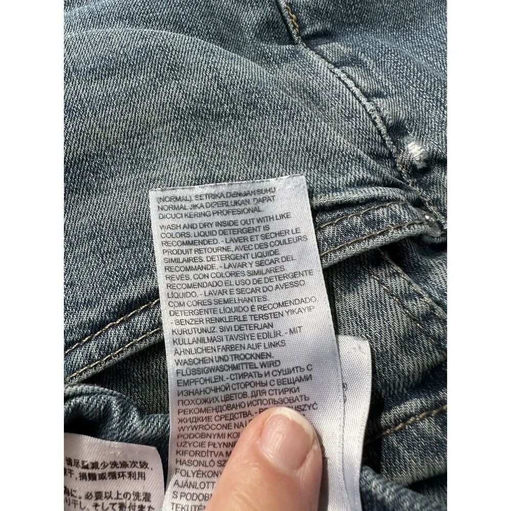 Levi's 559 Relaxed Straight Jeans Mens 34x30 Blue Fade Distressed Actual 34X28‎